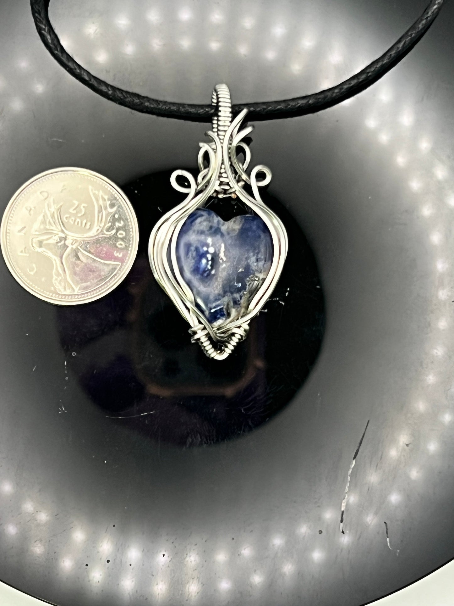 Sodalite Heart Pendant