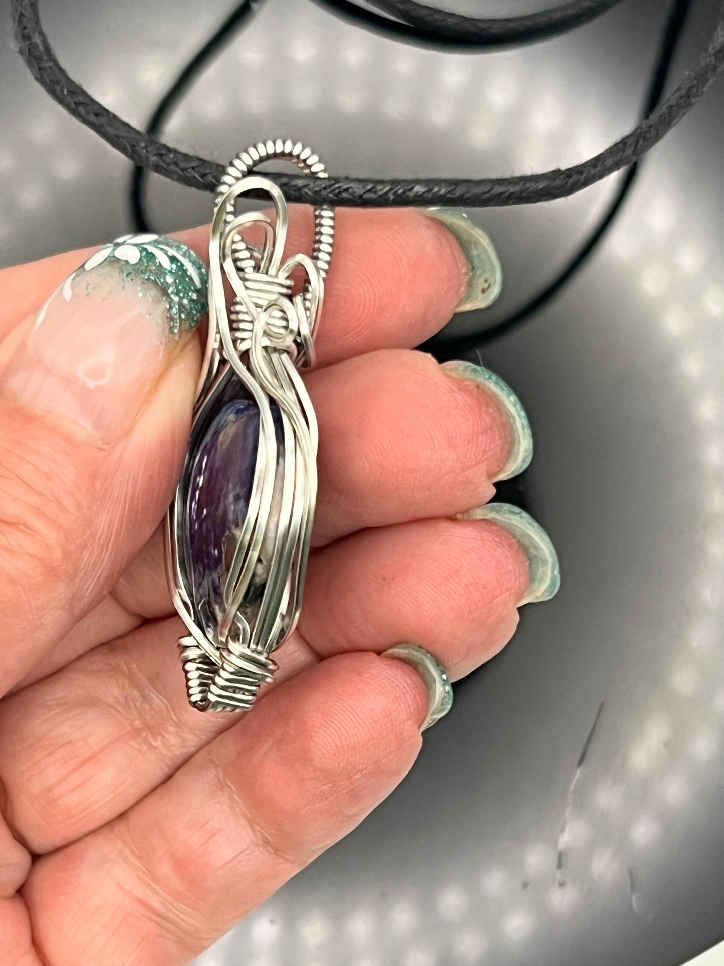 Sodalite Heart Pendant