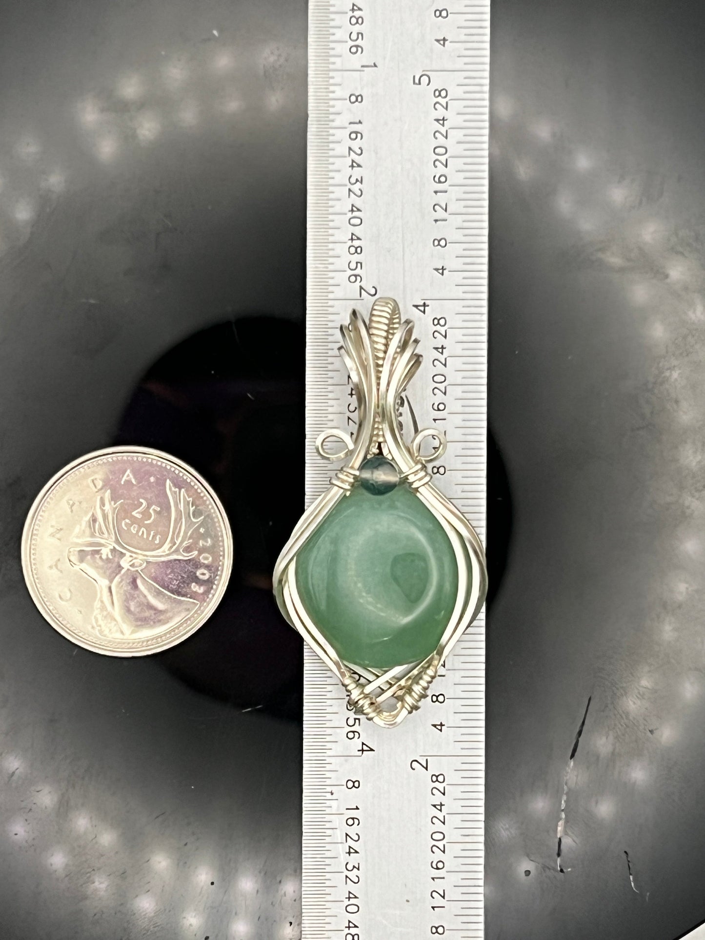Green Aventurine with Green Moss Agate Pendant