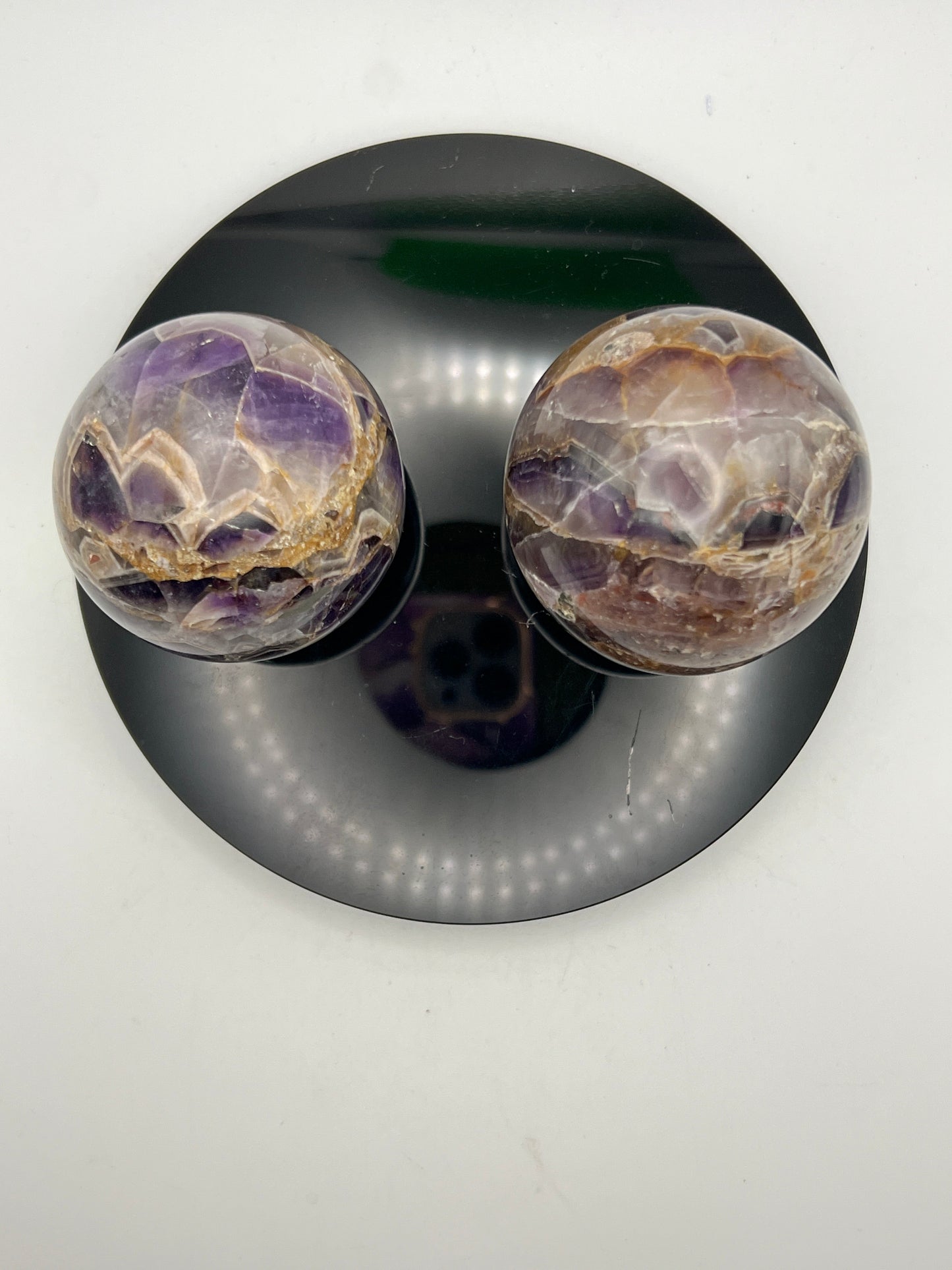 Chevron Amethyst aka Dream Amethyst Spheres