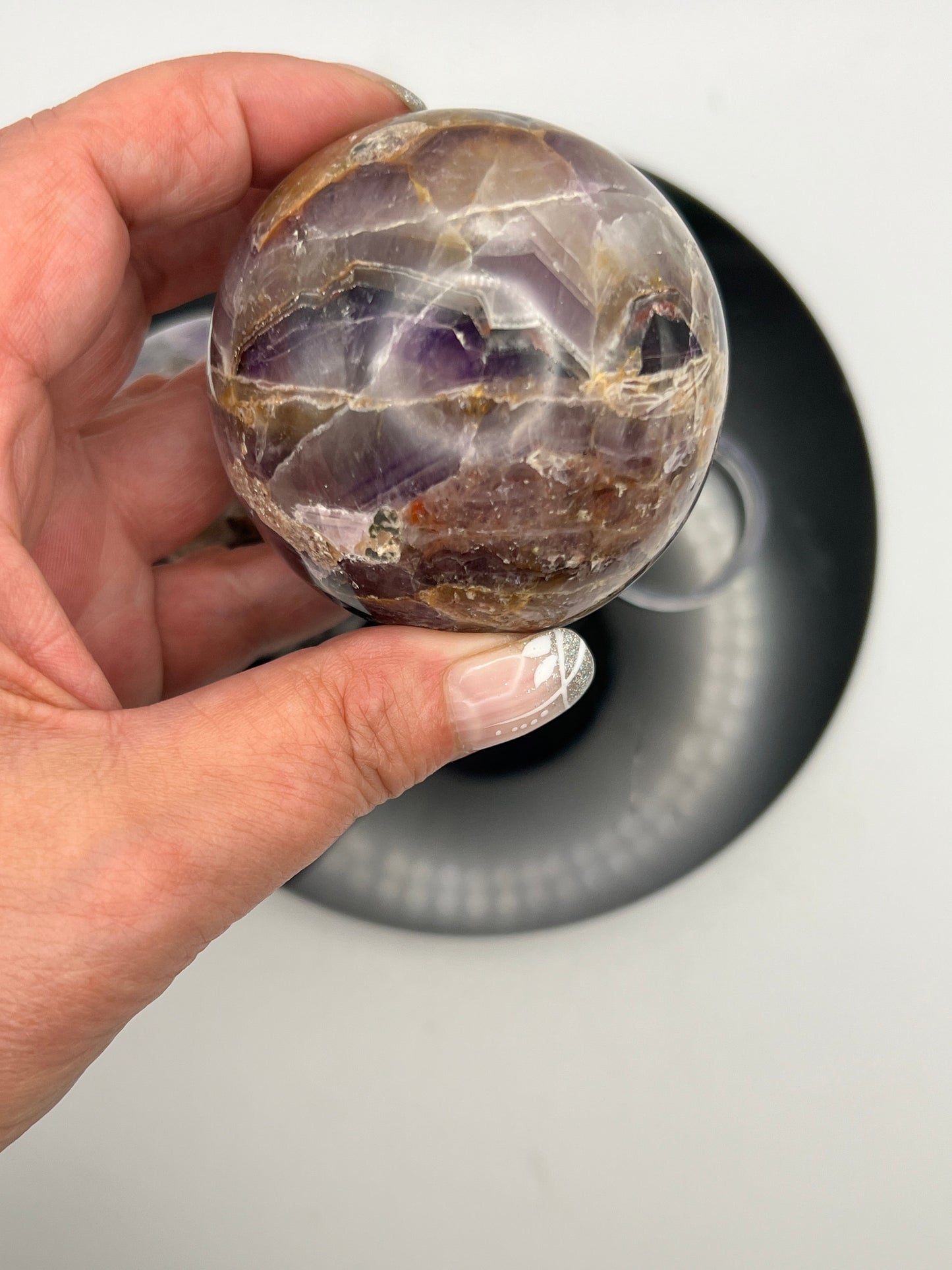 Chevron Amethyst aka Dream Amethyst Spheres