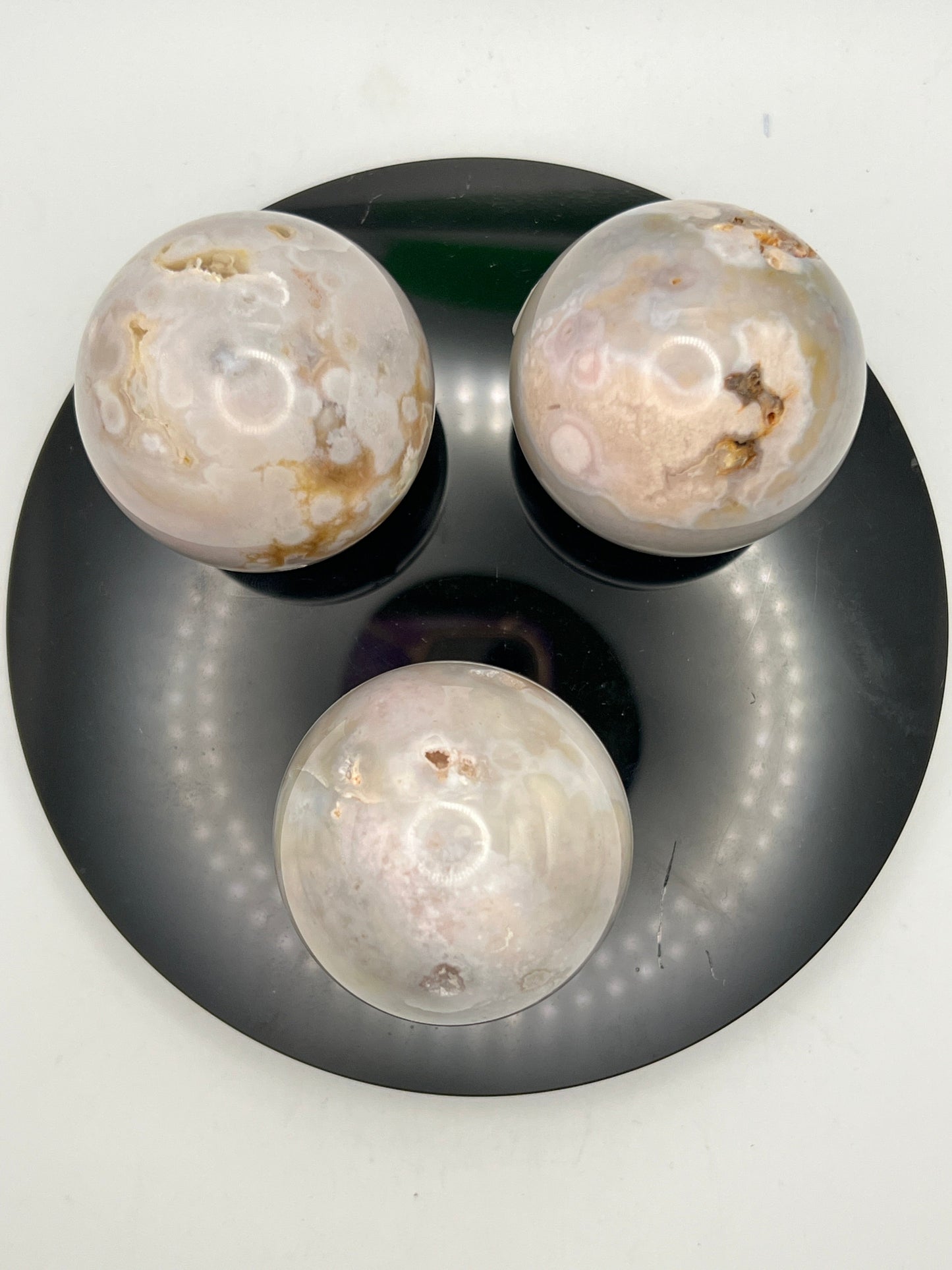 Cherry Blossom Agate (Sakura Agate, Flower Agate) Spheres