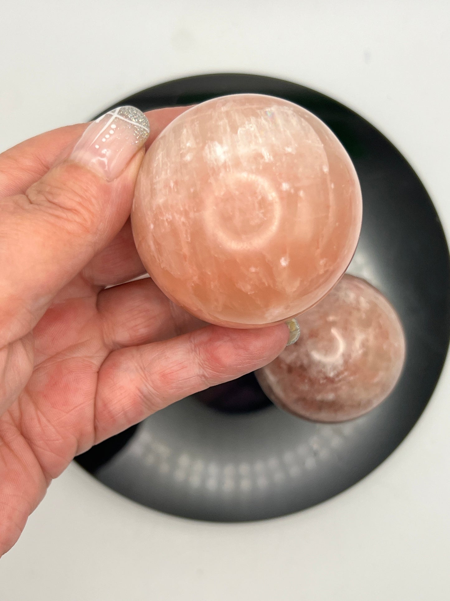 Rose Calcite Spheres